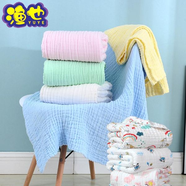 

towel 110*110cm cotton general gauze baby children's bath blanket cartoon printed quilt absorbent breathable