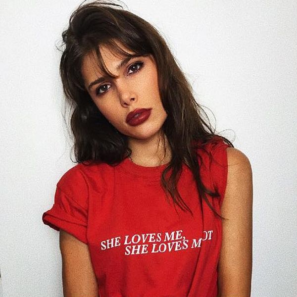 

summer casual solid print letter t shirt women loose short workout club o neck short sleeve tee shirt 210522, White