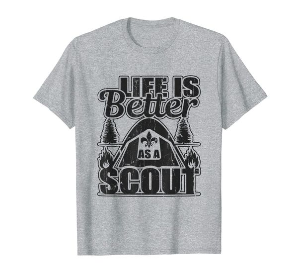 

cub scouting leader t shirt life is better as a scout boy, White;black
