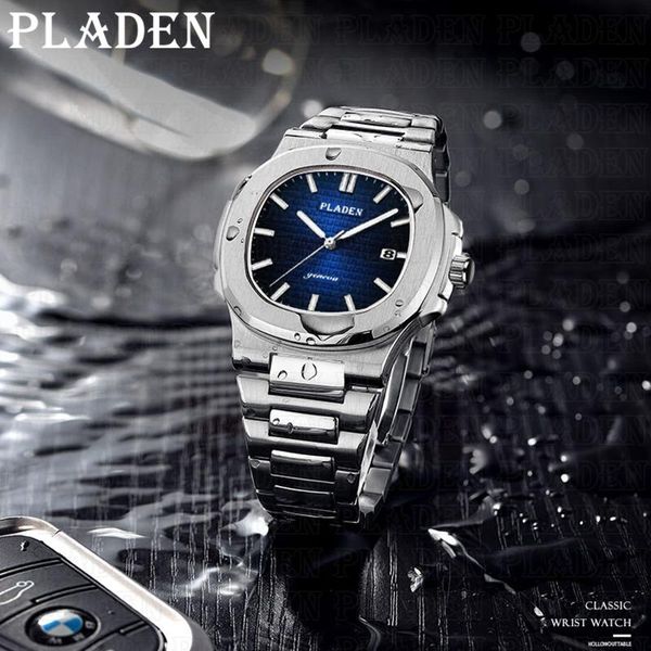 

wristwatches pladen men sport watches waterproof fashion business wristwatch luxury brand luminous watch orologio relogio masculino 2021, Slivery;brown