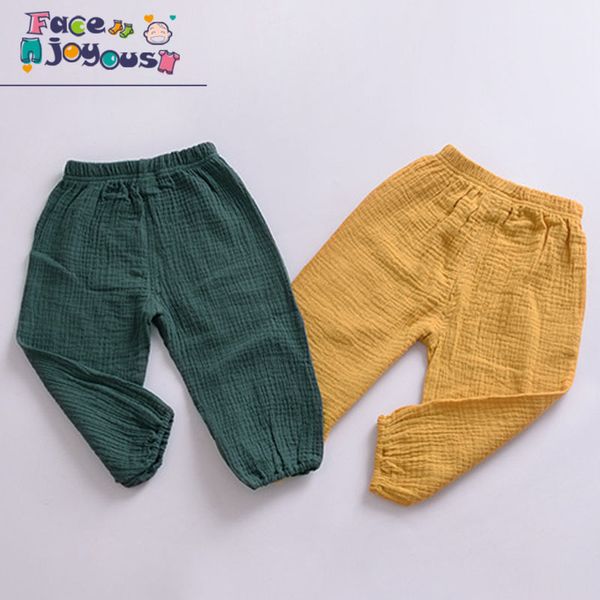 

girls cotton pants children trousers baby clothes boys bloomers pure color kids casual leggings pants spring autumn new 210413, Blue