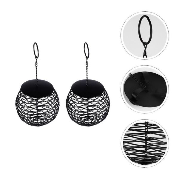 

2pcs hanging bird container garden feeder holder decoration other supplies