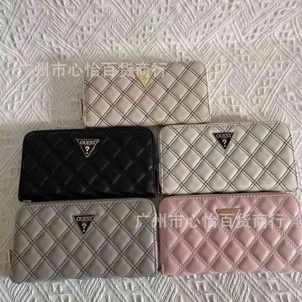 

gs2021 new car sewing lingge inverted triangle simple wallet mobile phone bag hand