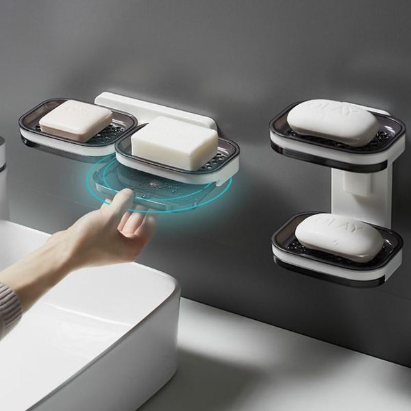 

portable soap dish for bathroom wall mounted holder drainage storage rock toilet box accessories zm808 dishes