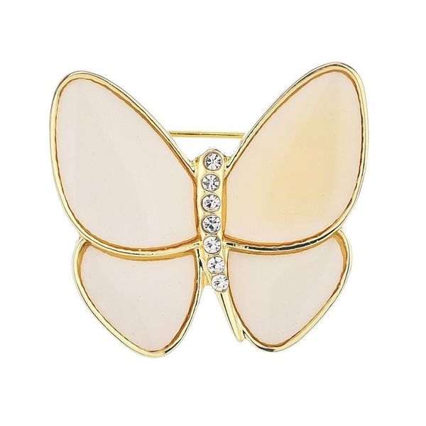 

pins, brooches autumn and winter golden korean version of acrylic butterfly brooch temperament fashion animal corsage wild suit, Gray