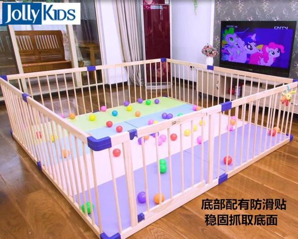 

safety gates indoor children's solid wood play fence baby playpen crawl toddler guardrail