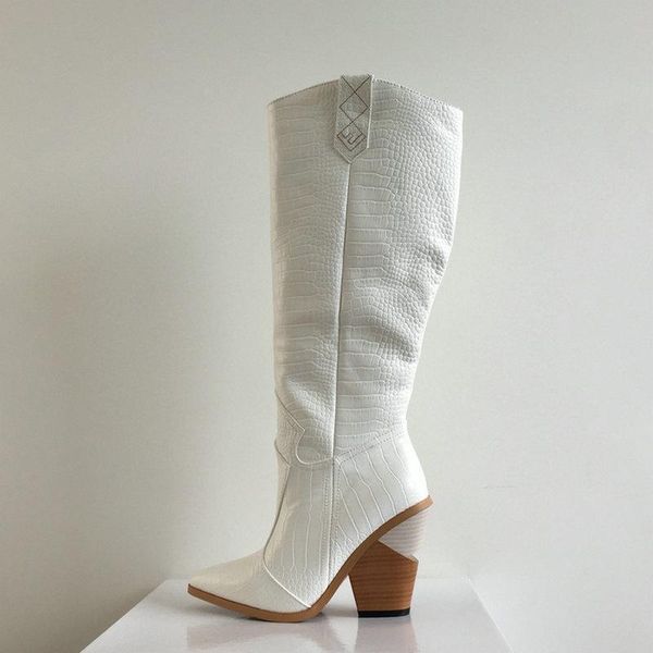 

boots woman high heel sharp women's shoes coarse 2021 season will code west, Black