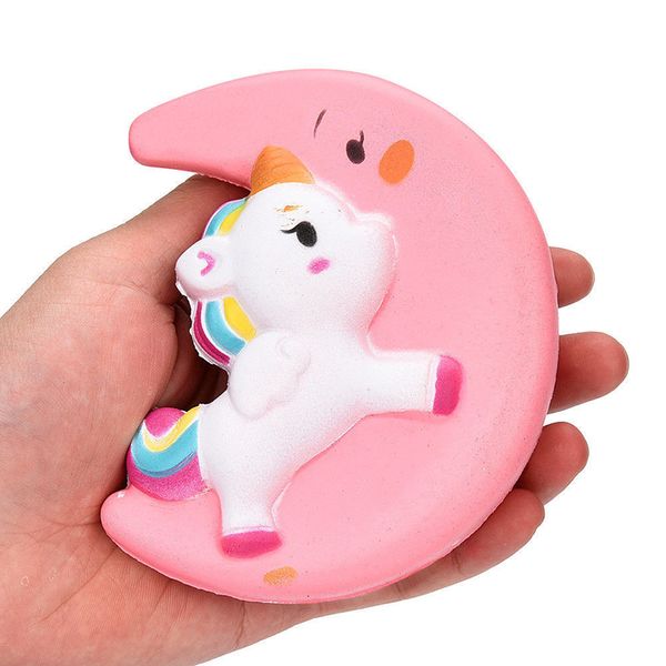 

3Pieces/LotSquishy Kawaii Unicorn Horse Moon Pink Yellow Toy Squishies Slow Rising Stress Relief Squeeze Toys for Antistress Relax
