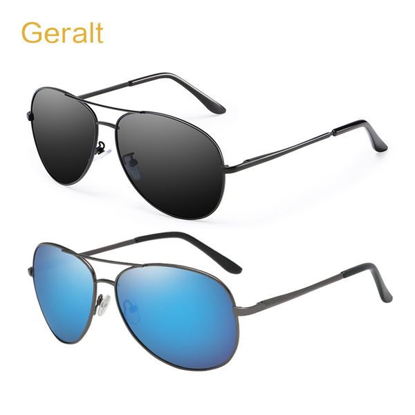 

Luxury sunglasses Men Polarised Uv400 High quality Driving sunglasses Designer Male Vintage Black Pilot sunglasses Glasses wholesale, White;black
