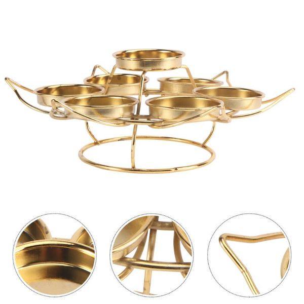 

candle holders 1pc candlestick holder decoration pedestal (golden)