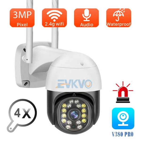 

full hd 1080p wifi ip camera home security outdoor ptz surveillance cameras color night vision motion detection alarm v380