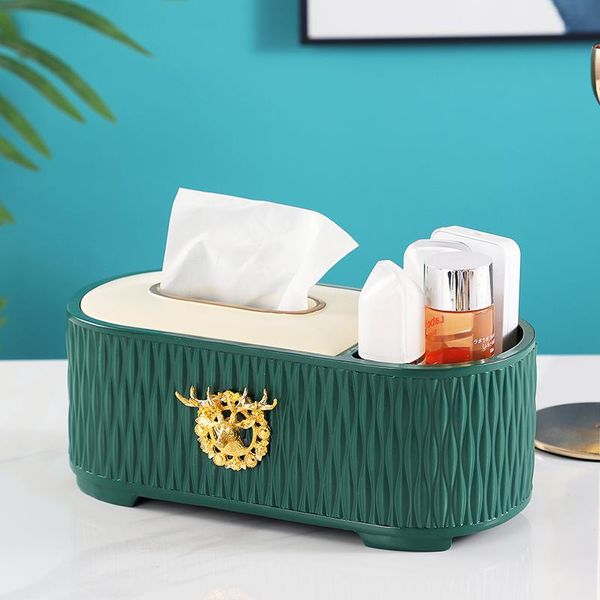 

tissue boxes & napkins luxury nordic resin box organizer green reusable travel case container home office storage serwetnik holder