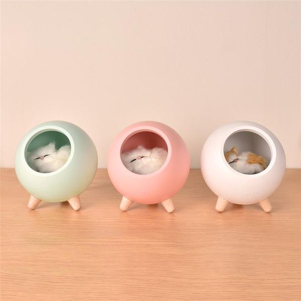 

table lamps 3 colors cat abs led touch sensor light cute night lamp children bedroom beside fixture suspension ta062