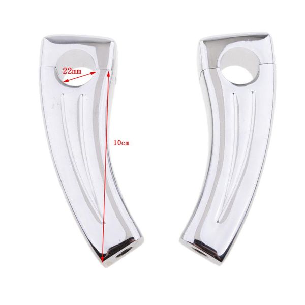 

handlebars 10cm chrome handlebar pull back risers fits 7/8" 22mm bars for