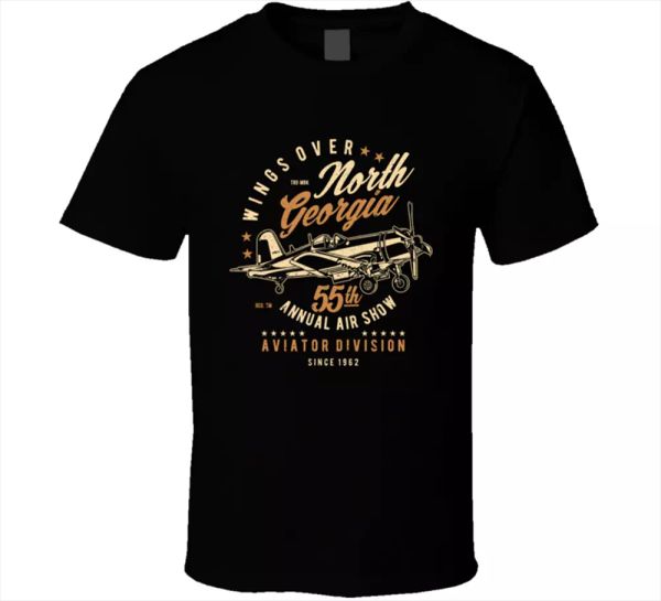 

wings over north georgia adventure dangerous show plane men's t-shirts gift new, White;black