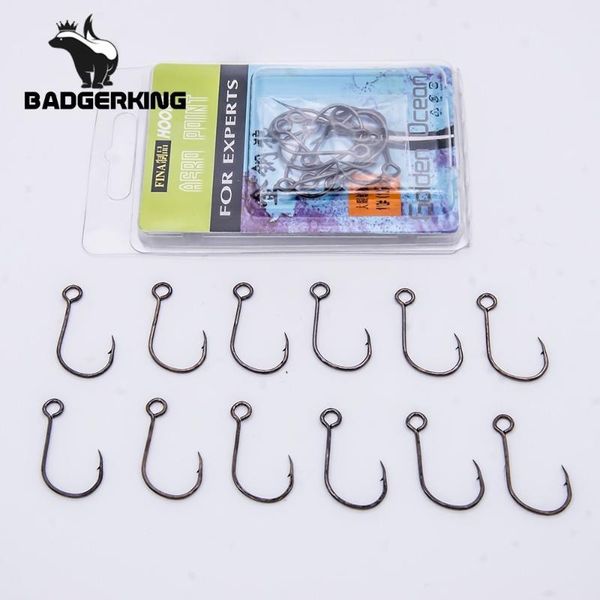 

fishing hooks 2/0 1/0 1 2 3 4 big eye single hook inline fishhooks 12pcs/pack for live bait and hardbait