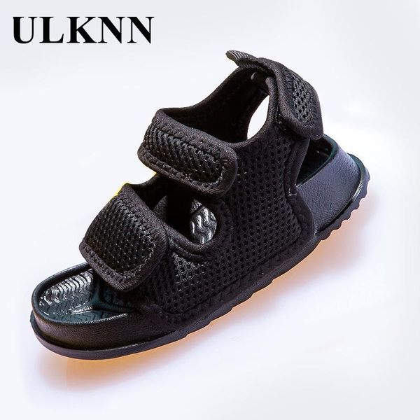 

children sandal soft bottom anti-slip fashion solid color girls boys summer sandals 2021 spring shoes for kids rubber sole, Black;red