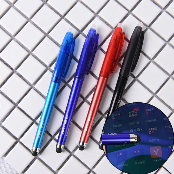 

1pcs pen ballpoint ink touchable erasable pens for phone tablet touch screen funny gel, Blue;orange