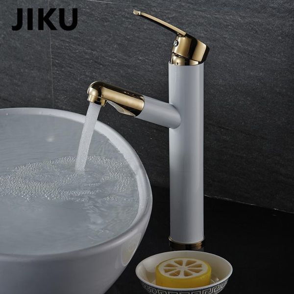 

bathroom sink faucets jiku basin faucet water tap solid white brass cold & single handle mixer