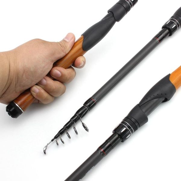 

boat fishing rods 1.8m 2.1m 2.4m 2.7m carbon rod m power spinning casting portable pole tackle trout