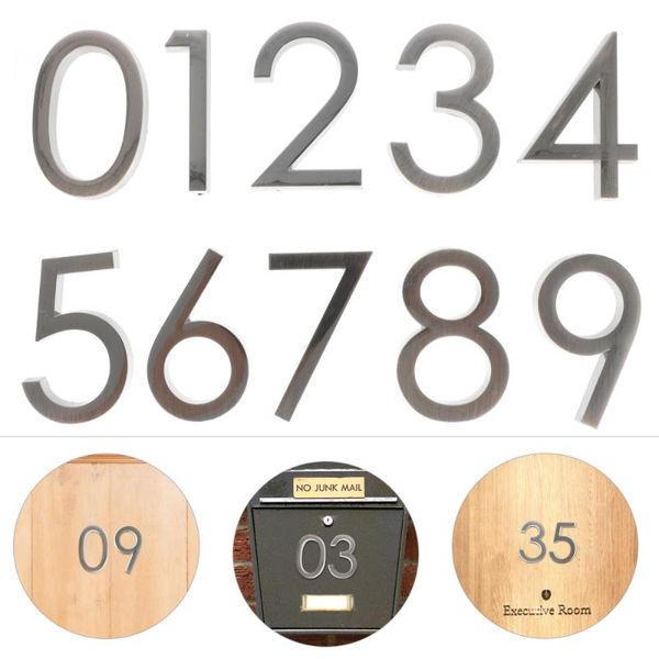 

novelty items 20pcs number sign modern plaque house el door address digits stickers