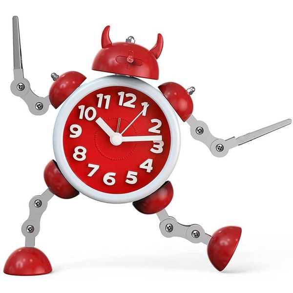 

other clocks & accessories children's alarm clock, robot analogue clock,silent clock gift for children