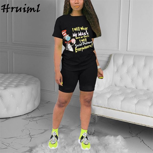 

woman outfit solid color short sleeve t-shirts&shorts tracksuit women letter print fashion knitted fitness run pants for 210513, White