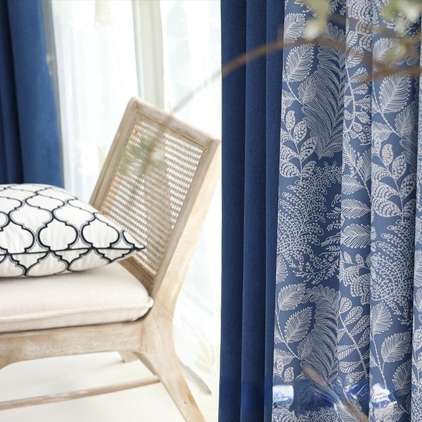 

curtain & drapes curtains for the living room bedroom chinese american simple natural fresh pure color blackout fabric window included