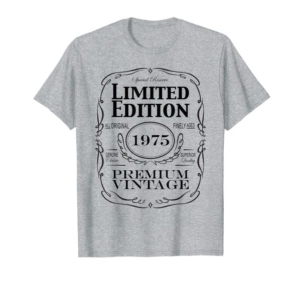 

44th birthday gift born in 1975 turning 44 t-shirt, White;black