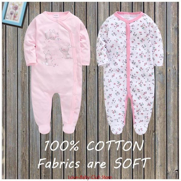 

pajamas 2pcs/pack baby jumpsuit romper 100% cotton girl boy clothing infant clothes born pyjamas footies roupa de, Blue;red