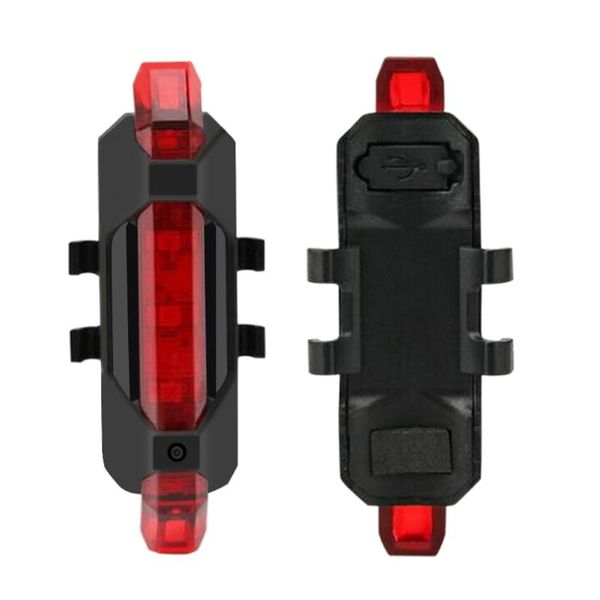 

rechargeable bike tail light cycling warning bicycle rear lamp high-brightness led taill bikes accessories lights