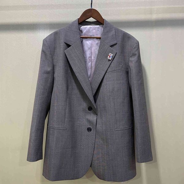 

women's suits & blazers preppy style female spine emblem blazer ladies only breasted sleeve long jacket outwear early autumn mo4o, White;black