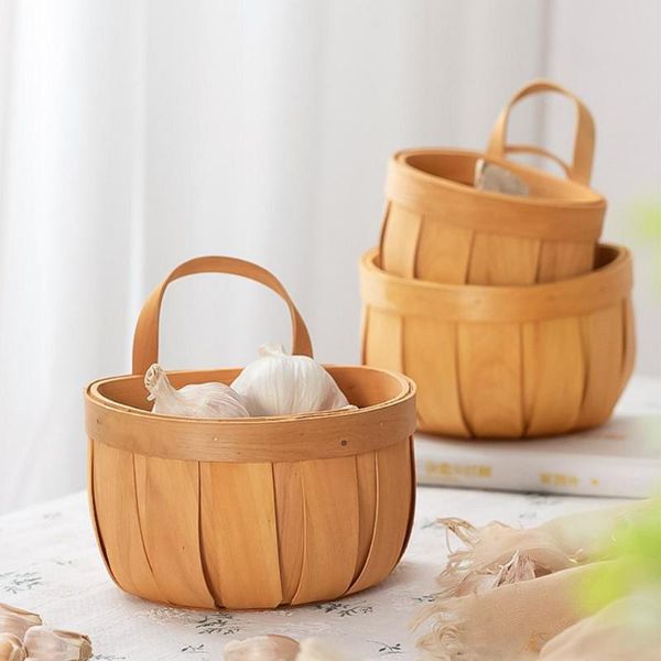 

storage baskets handmade woven basket kitchen onion ginger garlic wall hanging for home garden wedding decor