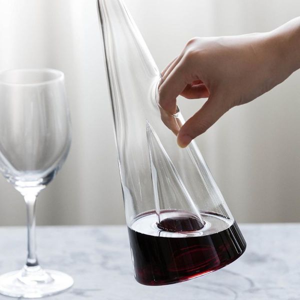 

creative pyramid crystal glass wine bottle 350-700 ml handmade family party glasses