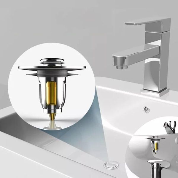 

other bath & toilet supplies bounce core is suitable for 26mm-48mm general -up drain filter, zinc alloy core, push pot plug kitchen acces