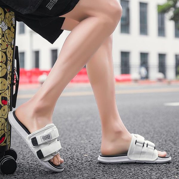 

slippers for men mens summer korean trekking toe male leather sport shoes sandels sandal sports sandel gladiator closed outdoor, Black