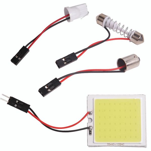 

car headlights cob interior panel led lights bulb dome light lamp auto reading