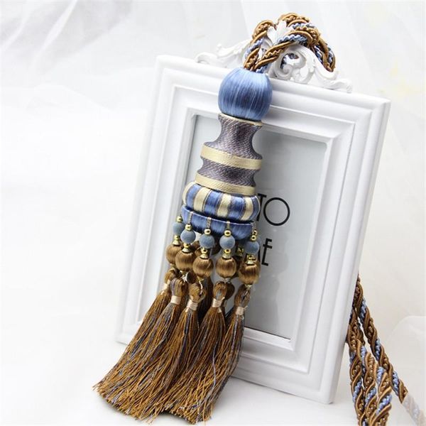 

other home decor 1pair curtain accessory hanging ball blue/coffee/red 1 pair tassel tieback brush for curtains decoration cp006#20