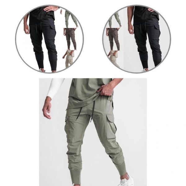 

men's pants all match drawstring training men for home male sweatpants, Black
