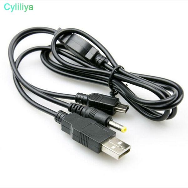 

audio cables & connectors 100pcs 1.2m charger power usb data transfer charge cable cord for 2000 3000 game console 2 in 1