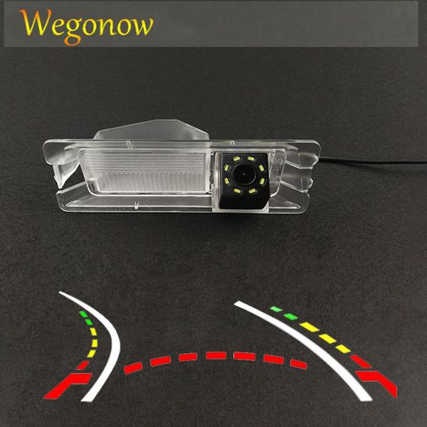 

car rear view cameras& parking sensors hd wireless ccd camera fisheye 4 8 12 led dynamic night vision bracket for march logan