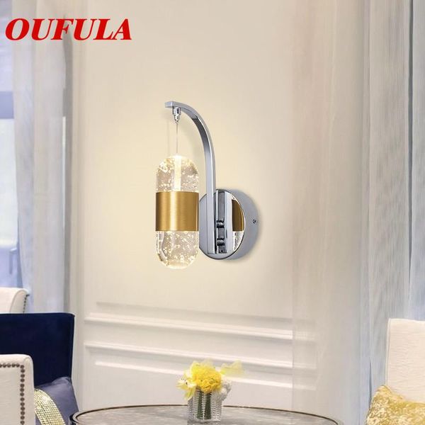 

hongcui indoor wall lamps fixture crystal modern led sconce contemporary creative decorative for home foyer corridor bedroom lamp