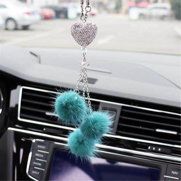 

bling car mirror accessories auto decoration pendant rear view hanging charms interior gifts decorations