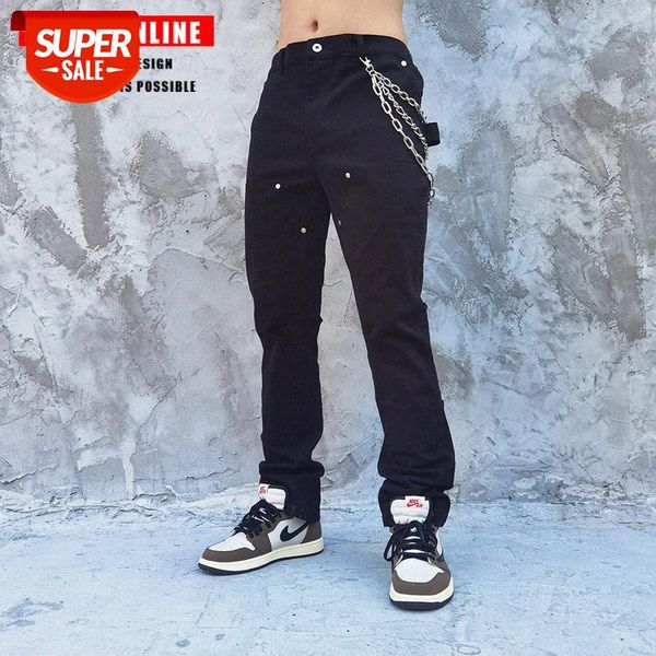 

tkpa light luxury net red feet pants sweatpants hip hop men's slim #oc1w, Black