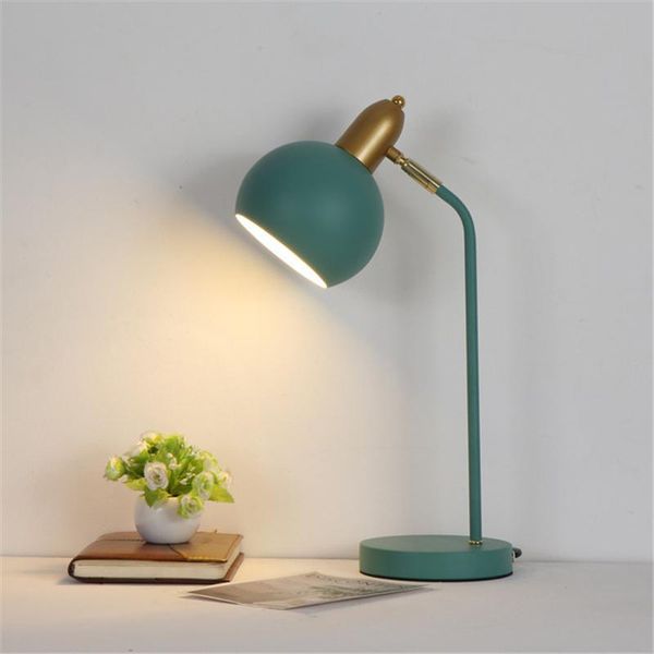 

table lamps creative ball desk macarone student college dorm bedside bedroom lamp modern writing read eye protection led light