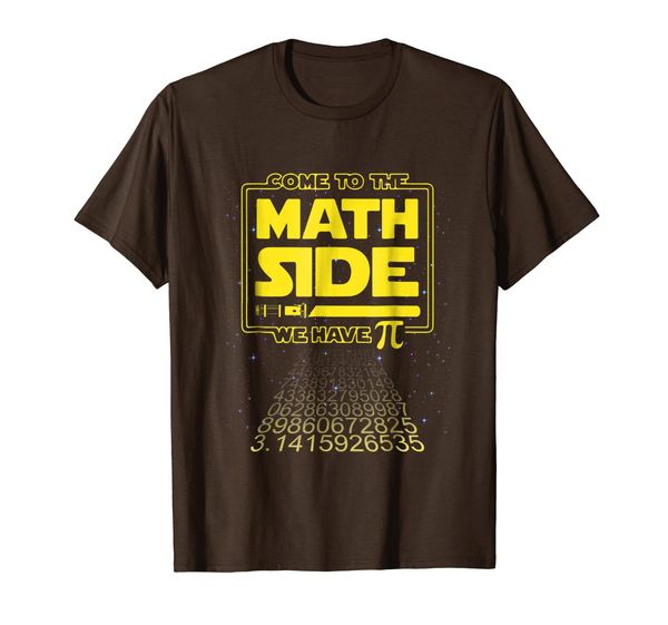

pi day shirt come to the math side we have pi, White;black