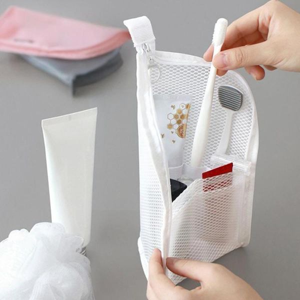 

storage bags travel portable cosmetic brush, toothbrush, toothpaste bag box m2u4