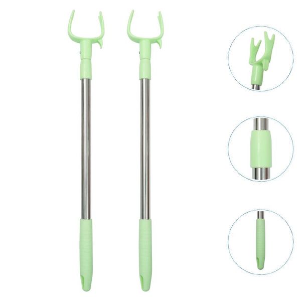

hangers & racks 2pcs practical clothes drying fork retractable rod home