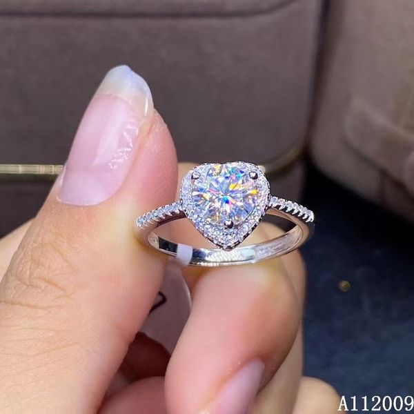 

cluster rings kjjeaxcmy fine jewelry 925 sterling silver inlaid mosang diamond ladies ring classic support detection with box, Golden;silver