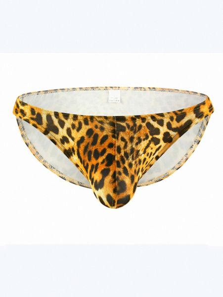 

men leopard print brief j0md#, Black;brown